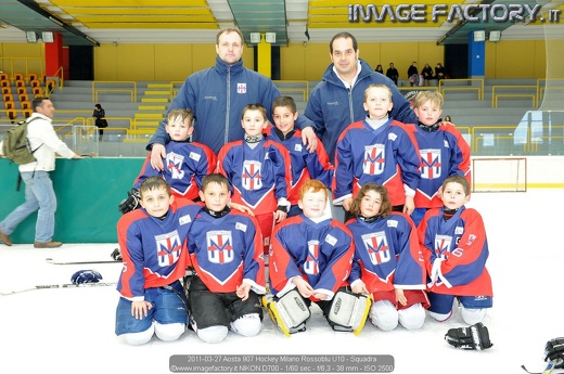 2011-03-27 Aosta 907 Hockey Milano Rossoblu U10 - Squadra